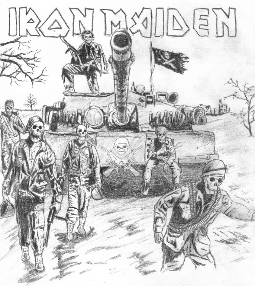 Iron Maiden Drawing by PowerRex on DeviantArt