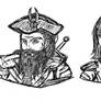 DnD - Character Portrait Heads (Rough Lines) 02