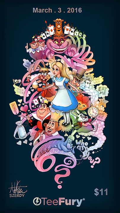 Alice in Wonderland TeeFury.com