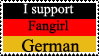 Fangirl German stamp