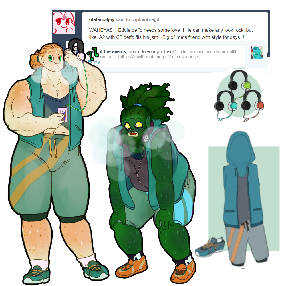 Outfit meme Tall and Eddie jogging buddies