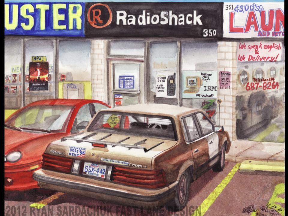 16 Years Ago...(Strip Mall Painting Circa 1996)