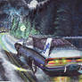 1969 Dodge Charger Daytona In The Rain (painting)