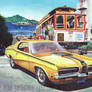 1970 Mercury Cougar In San Francisco (Painting)