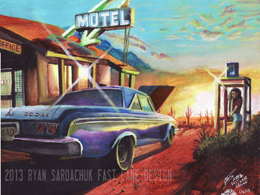 The Ol' Dodge Polara (Painting and Poem)