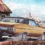 1970 Chevy Impala In Nova Scotia (Painting)
