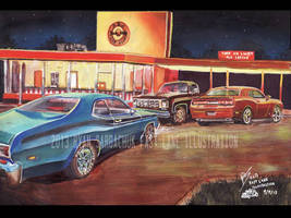 Duster At The 'Dubya (Painting)