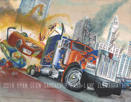 Optimus Prime Painting