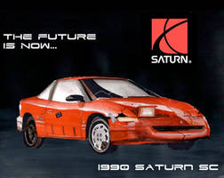 The Future Is Now (Funny Saturn Painting)