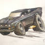 Cartoon 1971 Mustang Interceptor Movie Car