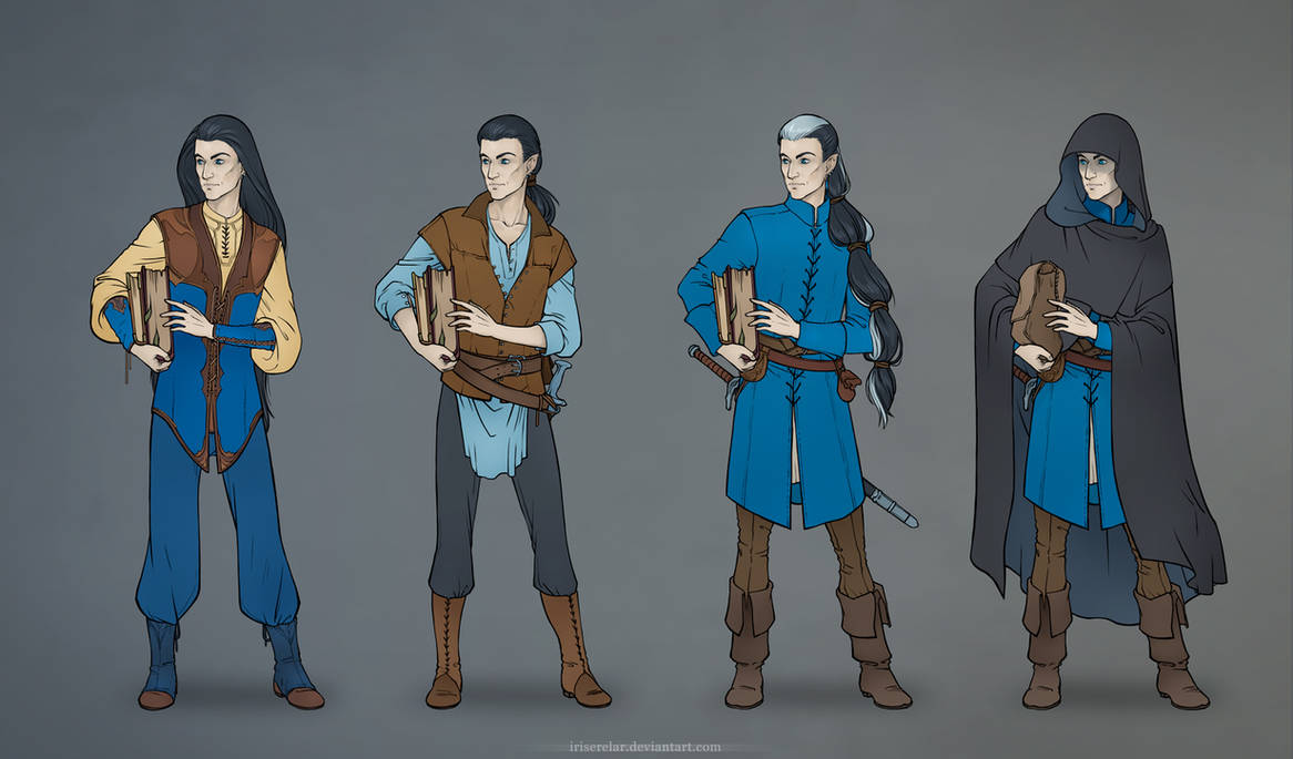 Nel_costumes_simple colour by IrisErelar on DeviantArt