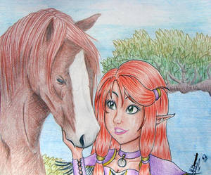 Elves with horse