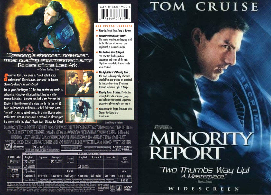 Minority Report DVD By TheDVDGuy03 On DeviantArt minority-report-dvd-by-thedvdguy03-on-deviantart