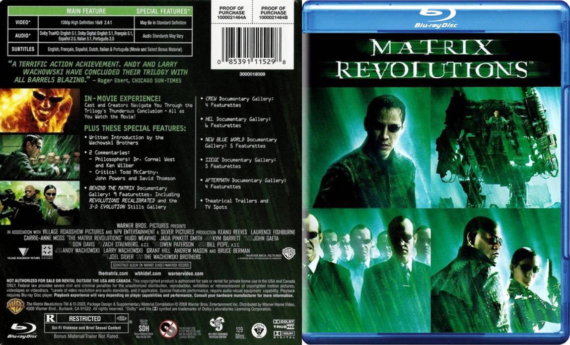 The Matrix Revolutions Blu-Ray by TheDVDGuy03 on DeviantArt