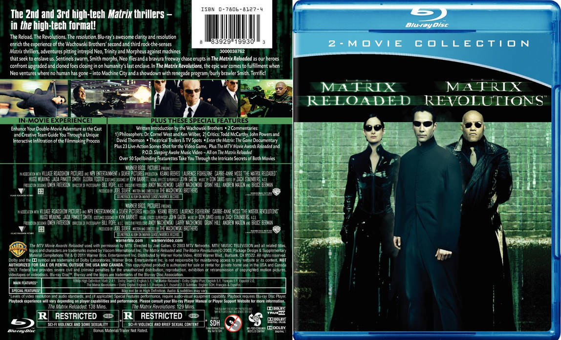 The Matrix Reloaded/Revolutions Blu-Ray by TheDVDGuy03 on DeviantArt
