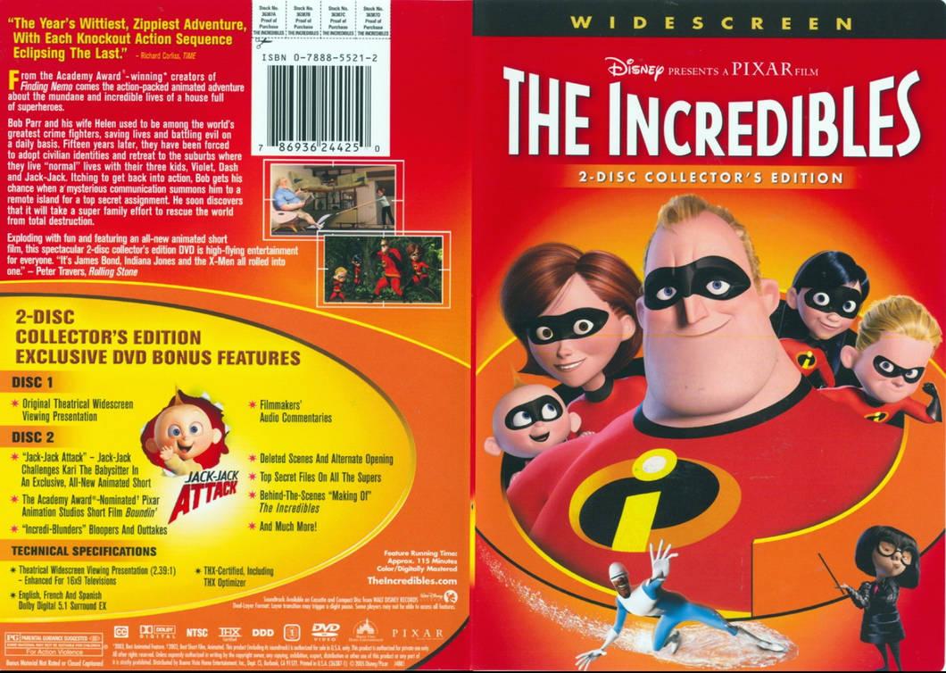The Incredibles DVD (Widescreen) by TheDVDGuy03 on DeviantArt