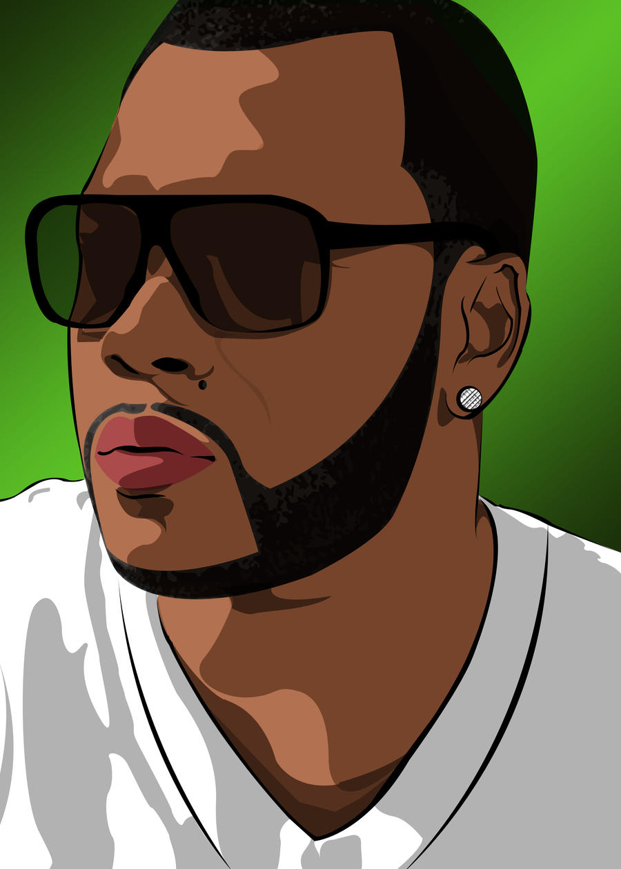Vector Portrait of Flo Rida by maddaluther on DeviantArt