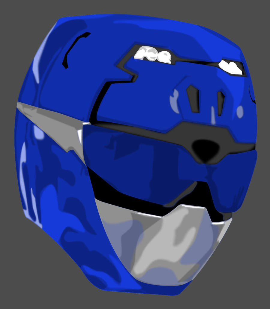 Vector Helmet: Blue GO BUSTERS by maddaluther on DeviantArt