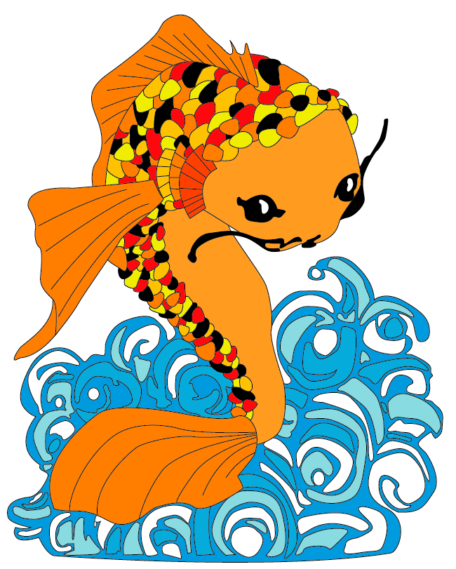 Vector Koi Fish