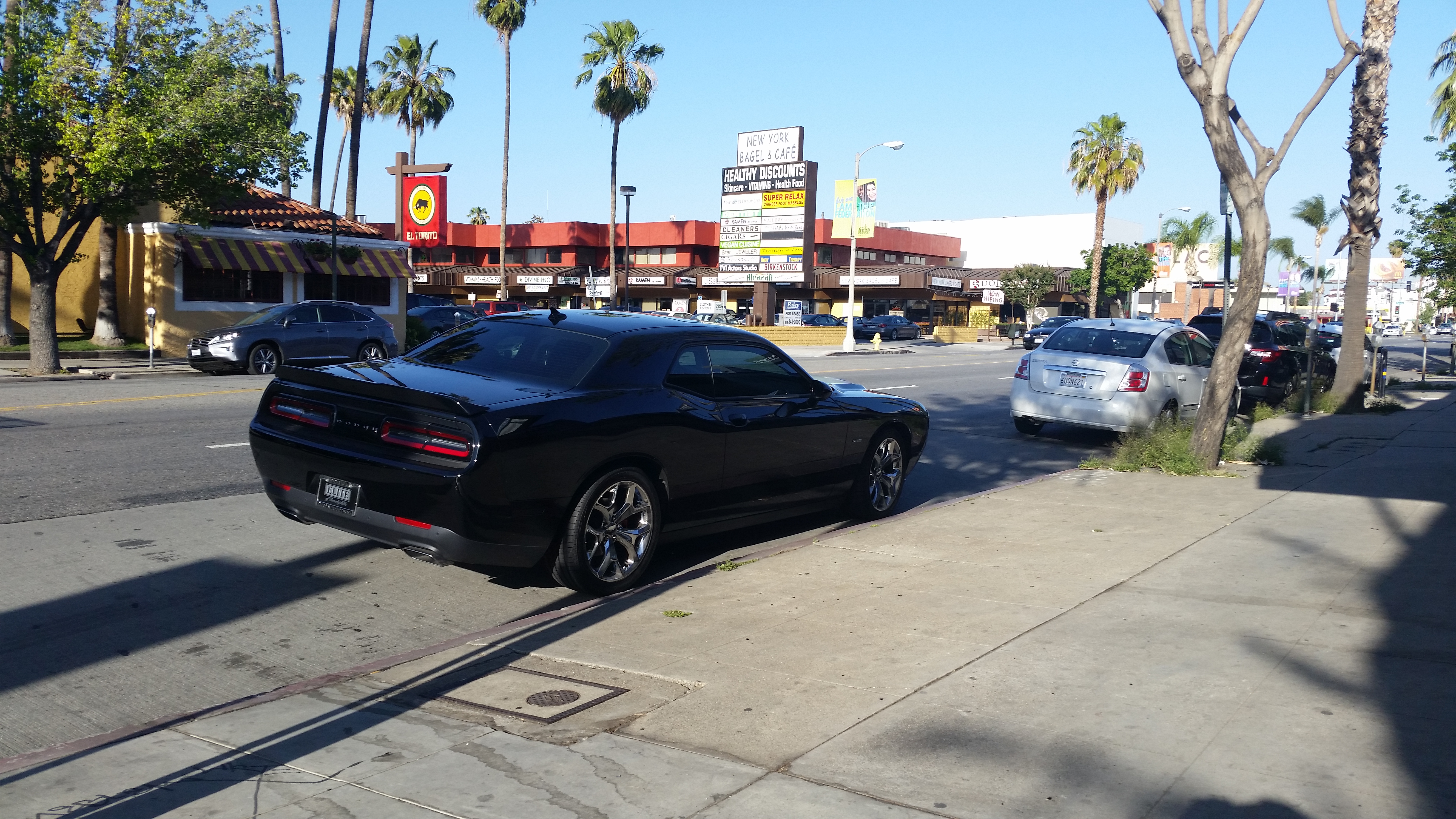 A Dodge Parked In The Red