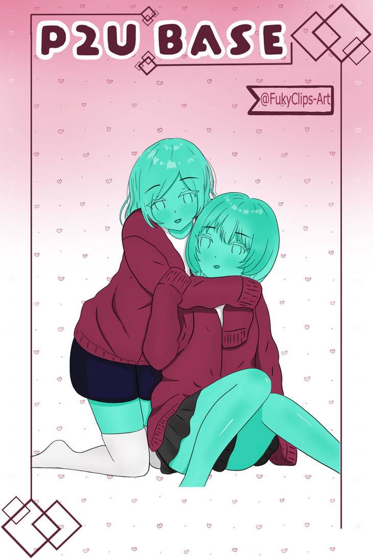 Deviantart Dt Base P2U Base girls with sweaters, shorts and skirt by FukyClipsArt on ...