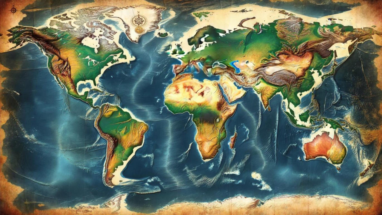 Wb Map Texture World Map Texture by 13characters on DeviantArt
