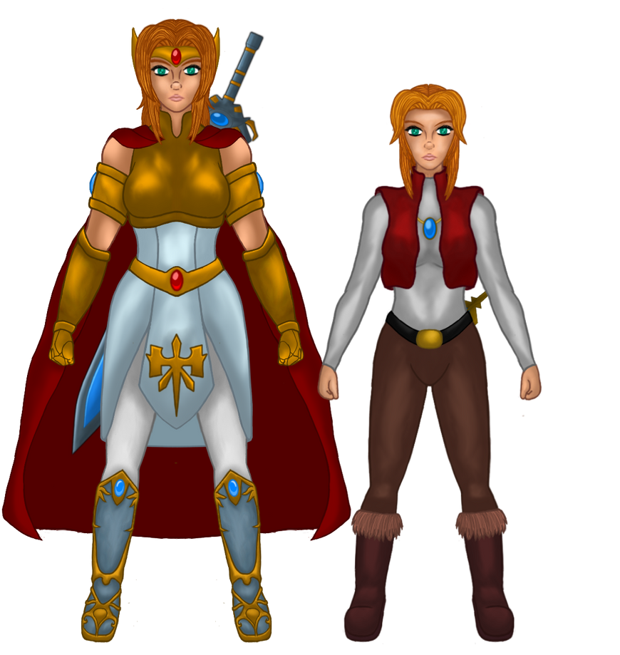 Adamara Adamara to She-Ra comparison by TheChozoHuntress on DeviantArt