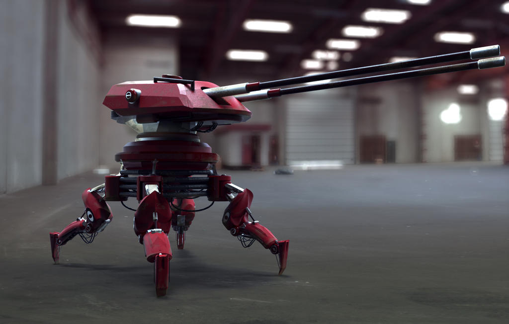 Rust Red Mech Red Mech Turret by Hiltinchest on DeviantArt