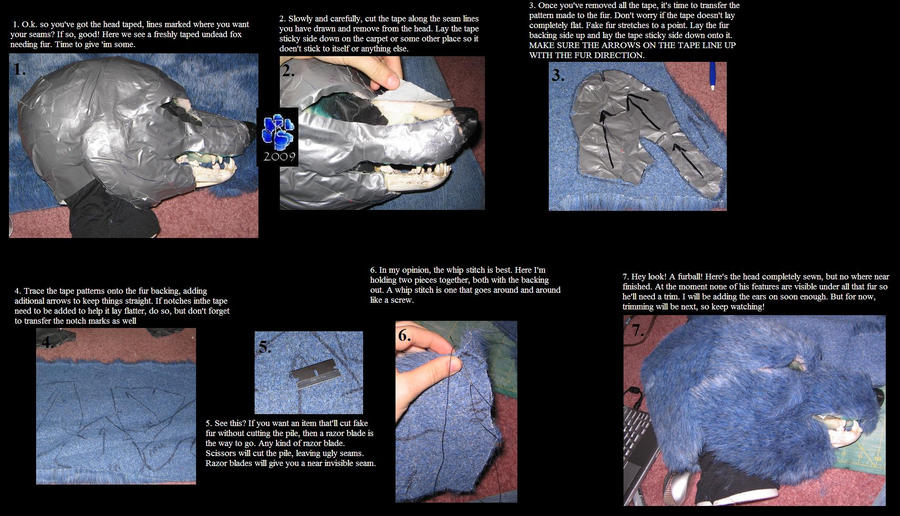 Fursuit tutorial P5: furring