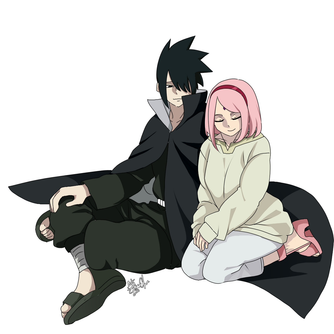 Sasuke and Sakura by Sischan on DeviantArt