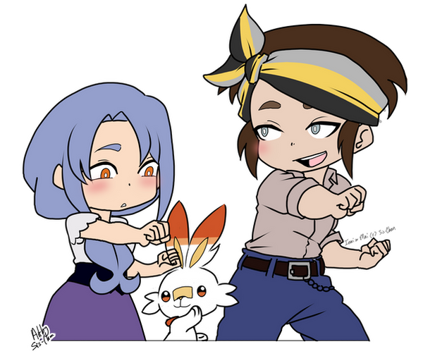 Chibi Training together by Sis-chan on DeviantArt
