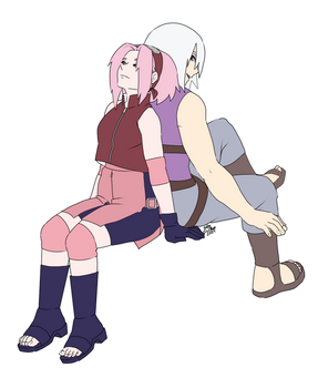 Sakura and Suigetsu
