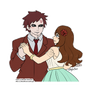 G: Cartoonish Mizu and Gaara