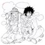 Doodle: Luffy and Vivi