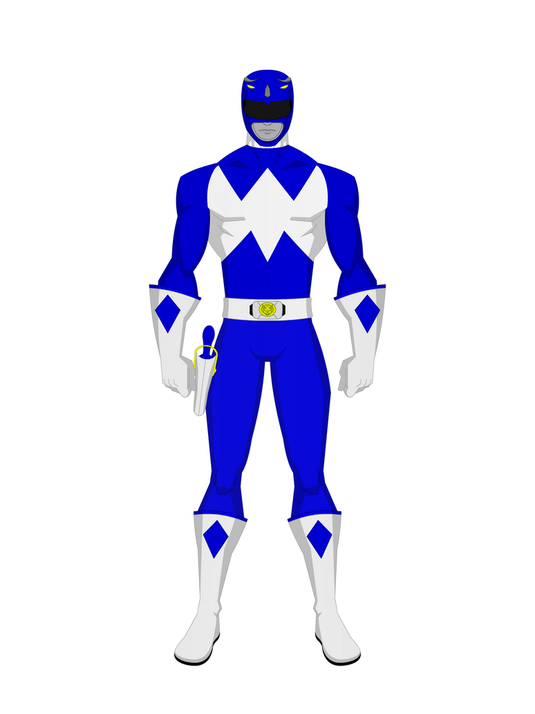 Mighty Morphin Blue Power Ranger by Flashesss on DeviantArt