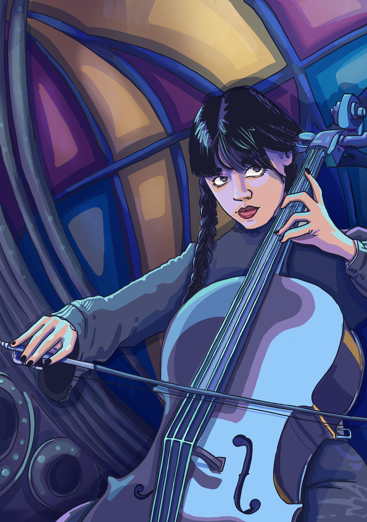 Wednesday Addams Cello by ChleaLutece on DeviantArt
