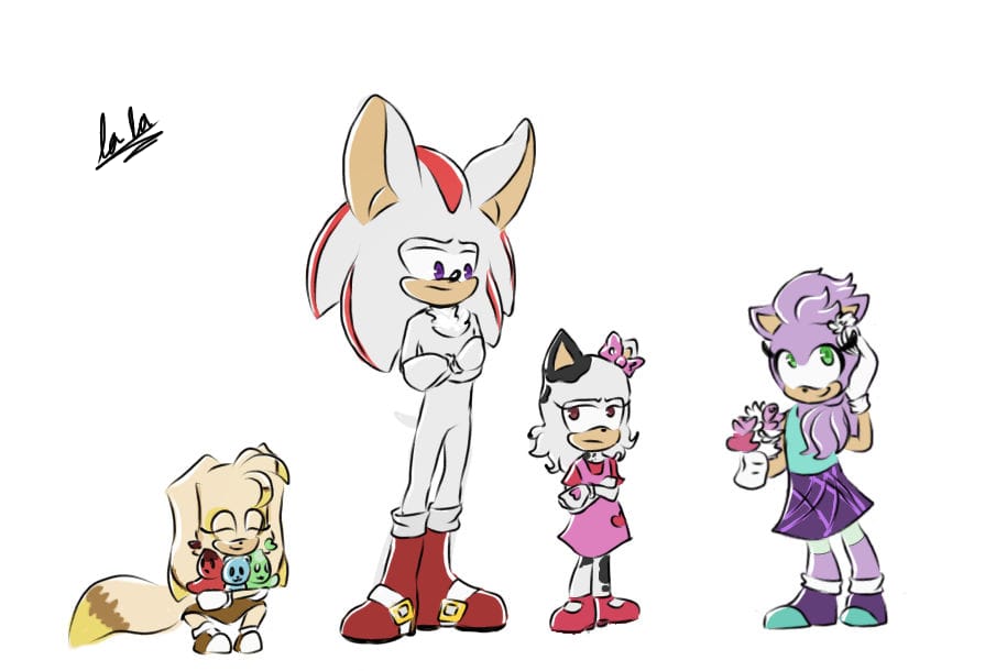 The Next Generation — I wanted to draw my sonamy fanchilds with their