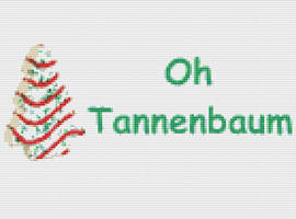 Oh Tannenbaum Cross Stitch Pattern