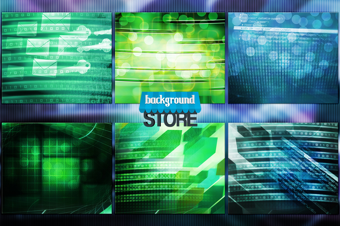 50 Technology Backgrounds - Bundle