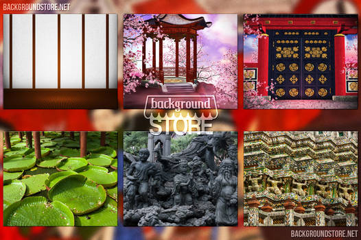 Asian Backdrops Images Bundle