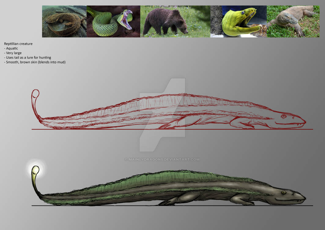 River Lizard Creature Concept by MainlyDragons on DeviantArt