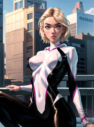 Spider Gwen - Perched Protector