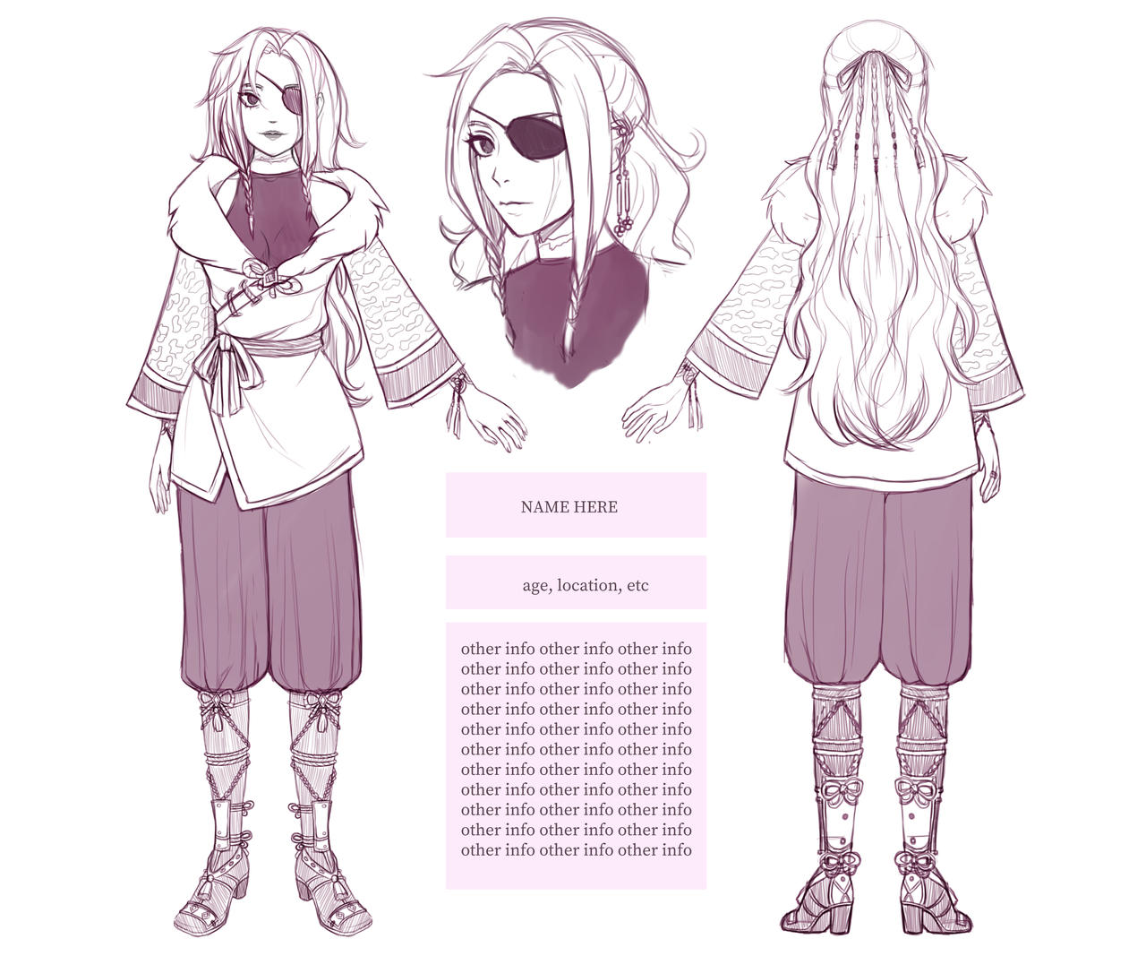 Reference sheet commission - WIP by Rinka-tyan on DeviantArt