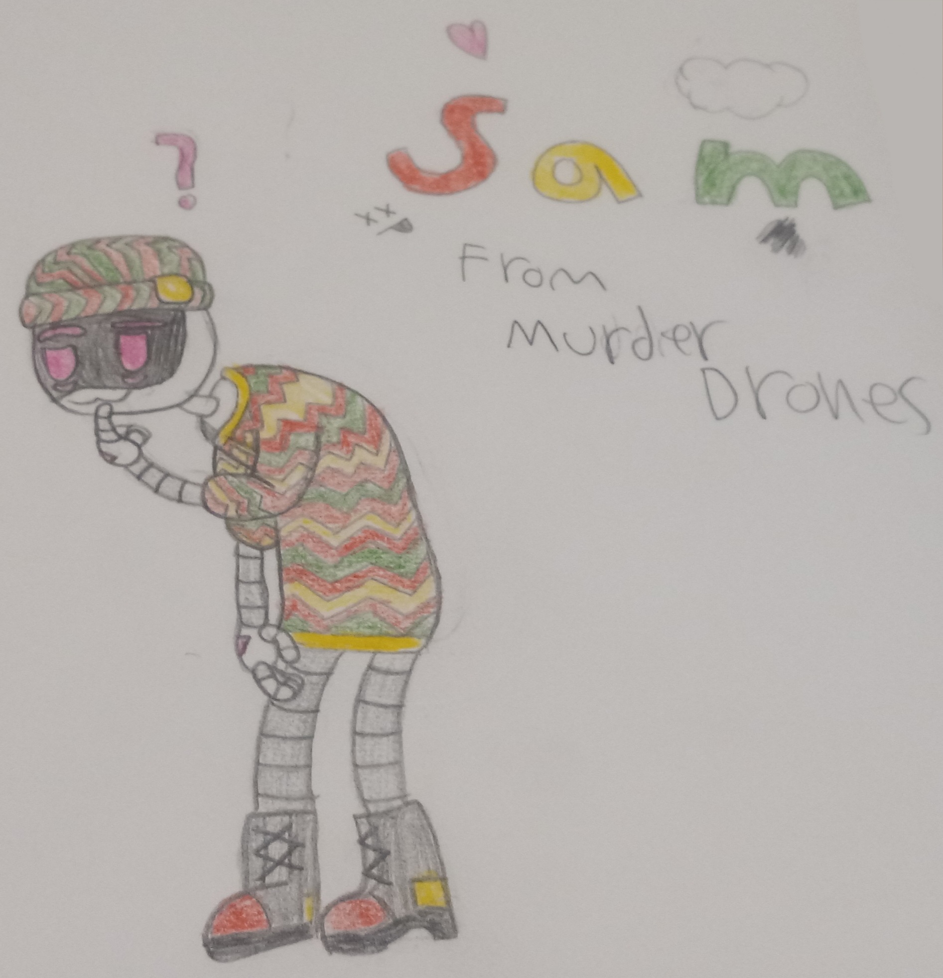 Sam Drones Sam My Beloved (Murder Drones) by Dreamerdrawer96 on DeviantArt