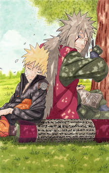 Naruto and Jiraiya