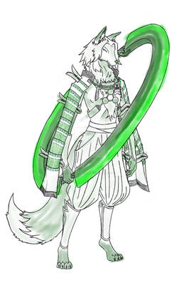 Motonari Mori fox anthro (WIP)