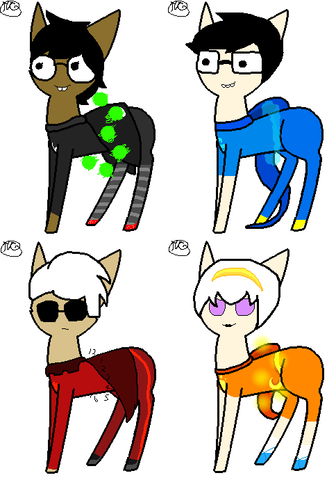 Godtier Homestuck Kids Orbicats - All closed