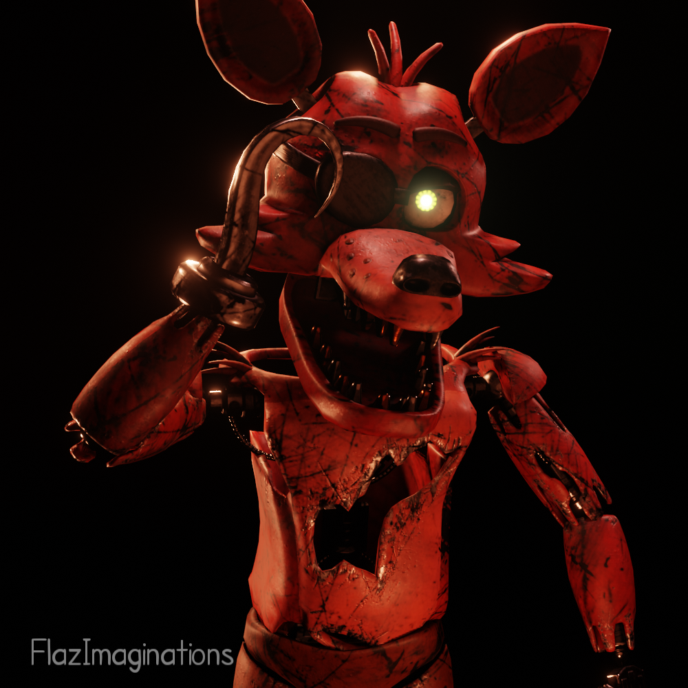 Withered Foxy Jumpscare UCN (FNAF-C4D) by TheRayan2802 on DeviantArt