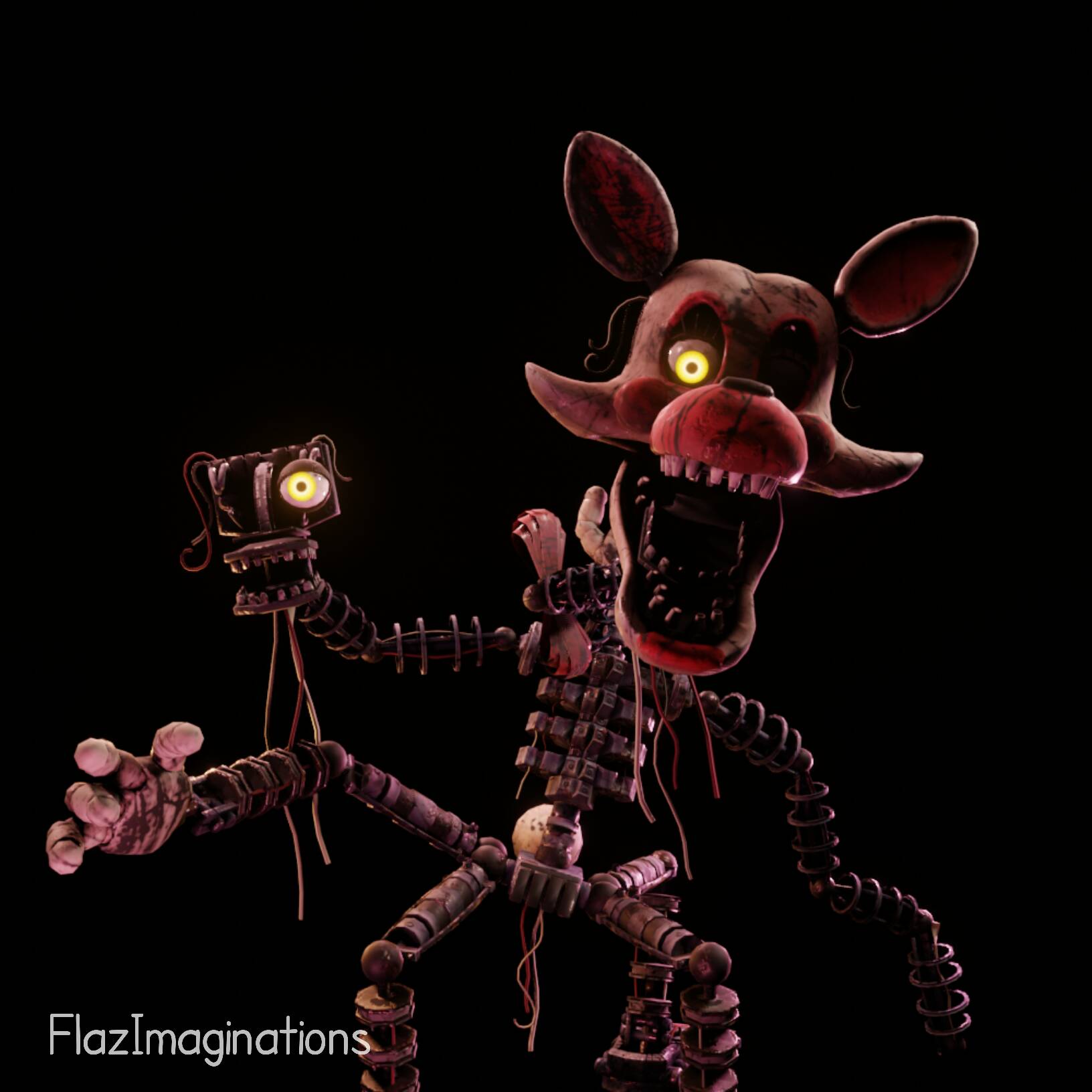 withered foxy rare screen full body by Fnaf3Dart on DeviantArt