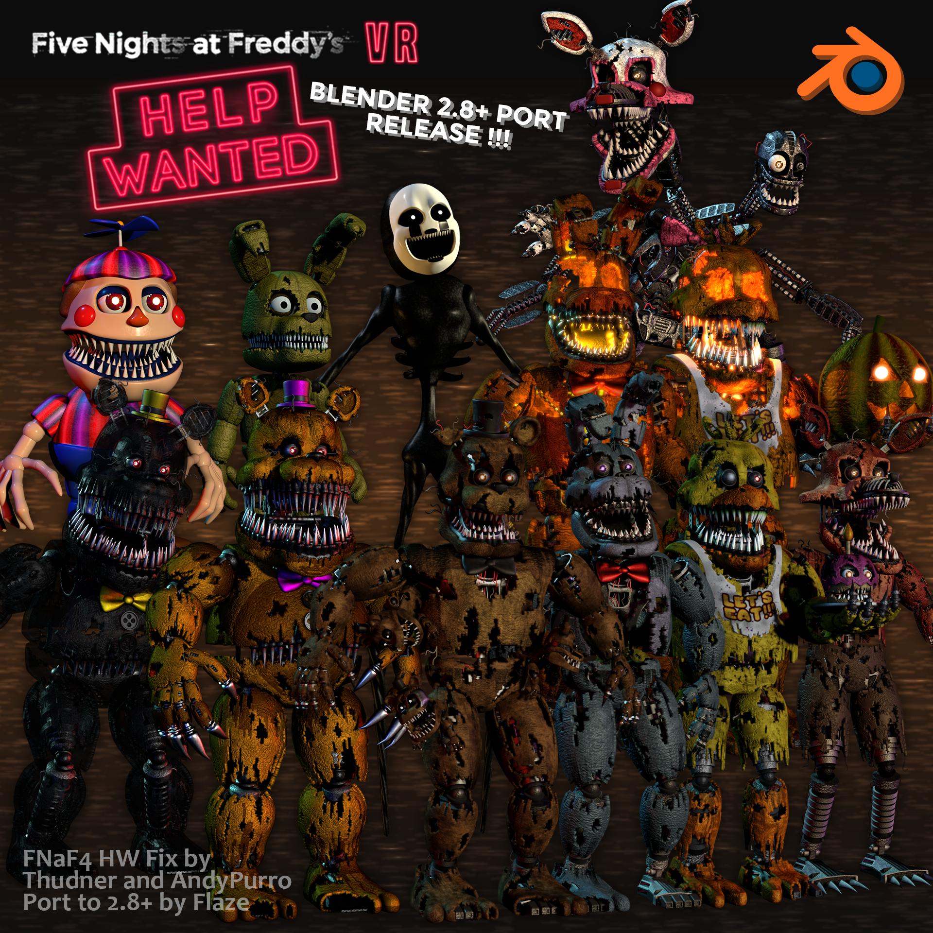 Thudners and Andys FNaF4 Blender 2.8+ Port Release